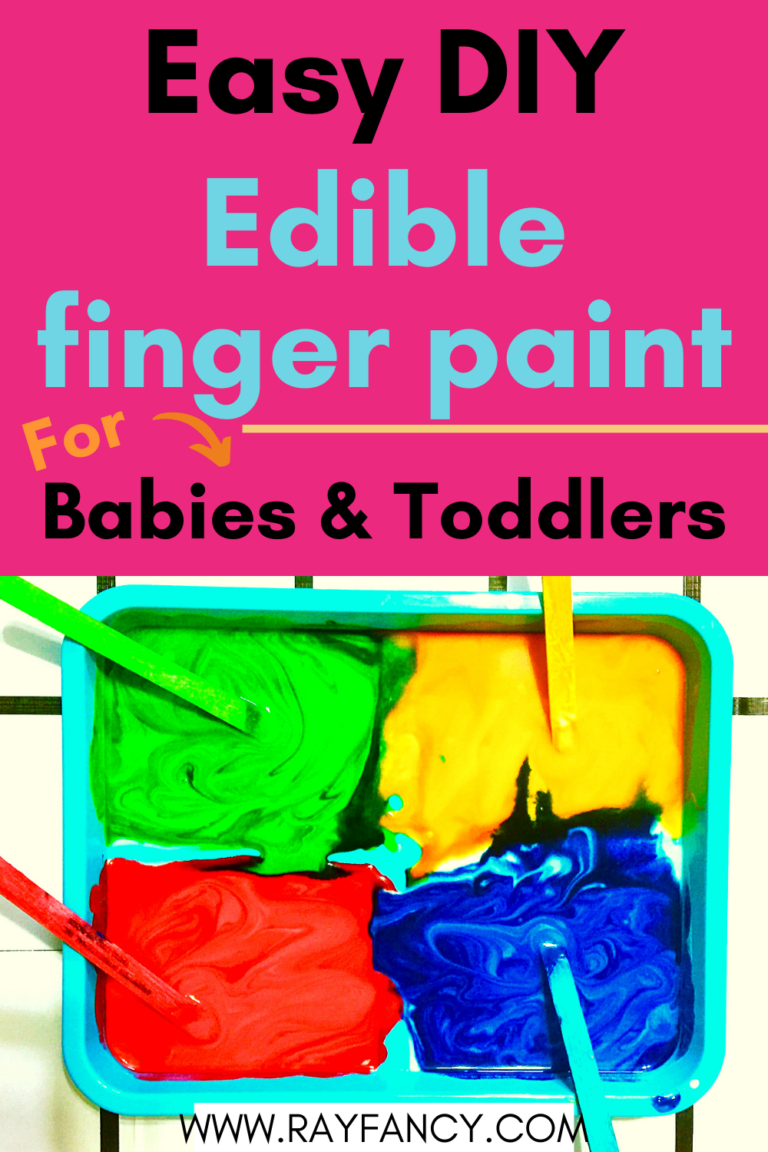 Easy DIY edible finger paint for babies and toddlers